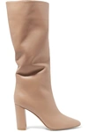 GIANVITO ROSSI LAURA 85 LEATHER KNEE BOOTS