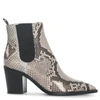 GIANVITO ROSSI Romney natural snake ankle boots,GR15113S