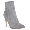 Gianvito Rossi Levy Grey Suede Ankle Boots In Grey