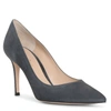 Gianvito Rossi Gianvito 85 Suede Point-toe High-heel Pumps In Grey