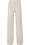 MAX MARA WOOL-BLEND CREPE WIDE-LEG PANTS