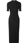 TWENTY MONTREAL MACKAY RIBBED STRETCH-JERSEY MIDI DRESS