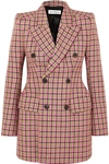 BALENCIAGA HOURGLASS CHECKED WOOL BLAZER