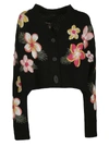 ALANUI ALANUI FLORAL CROPPED CARDIGAN