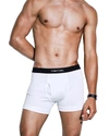 Tom Ford Logo Waistband Stretch-cotton Boxer Shorts In White