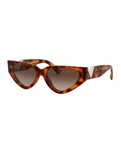 Valentino Sunglasses In Brown