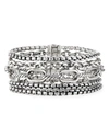 David Yurman Sterling Silver Multi-row Chain Bracelet In Silver