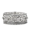 David Yurman Sterling Silver Multi-row Chain Bracelet In Silver