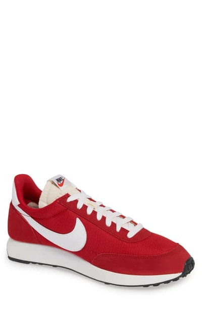 Nike Air Tailwind 79 Shell, Suede And Leather Sneakers In Red