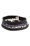 TITLE OF WORK WRAP BRACELET,BR226-SARUSSNL-SIBKNARD