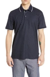 TED BAKER TOFF SLIM FIT PRINT PIQUE POLO,MMB-TOFF-TH9M