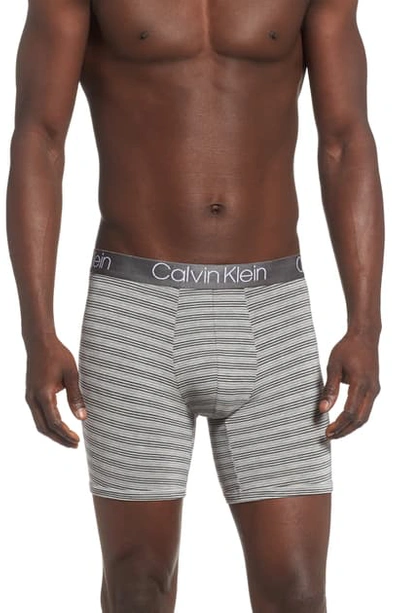 Calvin Klein Ultrasoft Stretch Modal Boxer Briefs In 9kt Gry Hth Stp