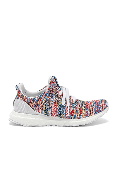 Adidas By Missoni Ultraboost Clima Trainer In White & Cyan & Red