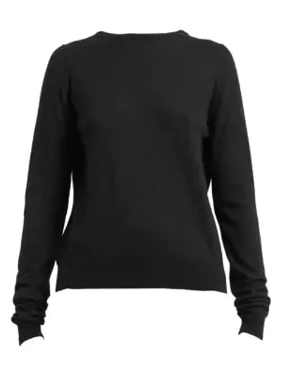 Rick Owens Biker Level Cashmere Sweater In Black