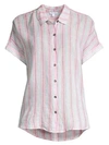 SPLENDID Canyon Striped Tie-Front Shirt