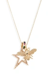 MELINDA MARIA BEE BRIGHT CHARM NECKLACE,N4866GWTRBCZ