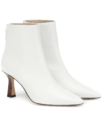 Wandler Lina 80 White Leather Boots