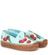 DOLCE & GABBANA CHERRY PRINTED ESPADRILLES,P00392584