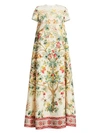 OSCAR DE LA RENTA Tree of Life Wool Gown