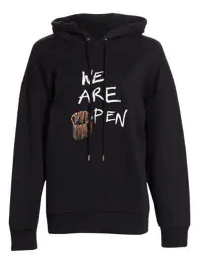 Stella Mccartney Unisex Stonewall We Are Open Sweatshirt In Black