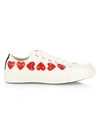 Comme Des Garçons Play Multi Heart Low-top Sneakers In White