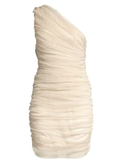 Mestiza New York Women's Savannah Vivienne Ruched One-shoulder Mini Dress In Metallic