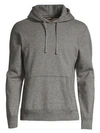 Reigning Champ Cotton Hooded Sweatshirt In Melange Black