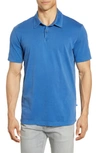 James Perse Slim Fit Sueded Jersey Polo In Shamrock Pigment