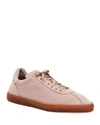 Aquatalia Men's Scott Lace-up Low-top Sneakers In Blush