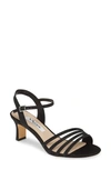 Nina Nelena Sandal In Black Fabric