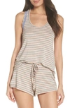 Honeydew Intimates All American Shortie Pajamas In Hydrangea Stripe