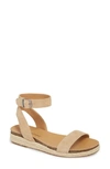 Lucky Brand Garston Espadrille Sandal In Travertine Suede