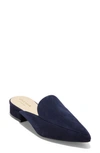Cole Haan Piper Loafer Mule In Marine Blue Suede