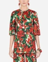 DOLCE & GABBANA PORTOFINO-PRINT VISCOSE BLOUSE