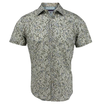 Lords Of Harlech Scott Shirt In Bell Floral Cream