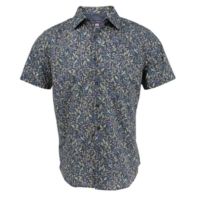 Lords Of Harlech Scott Shirt In Bell Floral Graphite
