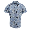 LORDS OF HARLECH Scott Shirt In Dragonfly Trees Blue