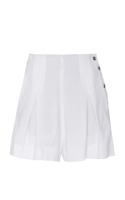 Vince Pleat Front Short In White