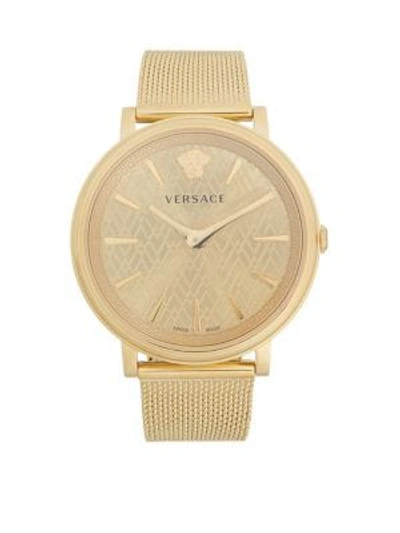 Versace Goldtone Stainless Steel Bracelet Watch