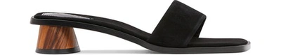 By Far Sonia Mules In Black Suede