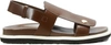 MARNI Flat Leather Sandals,FBMSZ01G01LV72400M62 00M62