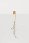 AMBUSH SHARK MONO EARRING,12111600 SILV