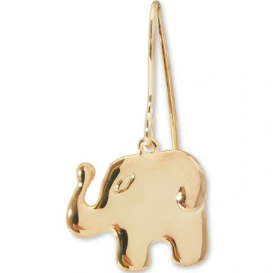 Aurelie Bidermann Elephant Single Earring In Gold