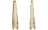 ANNELISE MICHELSON ELLIPSE XS EARRINGS,ELLIPSE ENAMEL XS GOLD BLANC