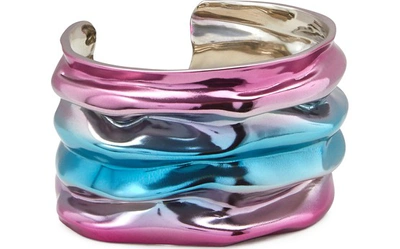 Annelise Michelson Drapée S Cuff In Iridescent Blue