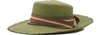 SENSI STUDIO STRAW HAT WITH RIBBON,2156/OLIVE