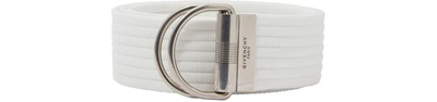 Givenchy Double Ring Belt In Blanc