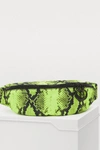 Off-white Neon Yellow Python-print Belt Bag