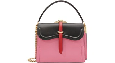 Prada Sidonie Handbag In Pink/blk/red