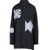 AMBUSH PATCHWORK SHIRT,12111631/BLCK